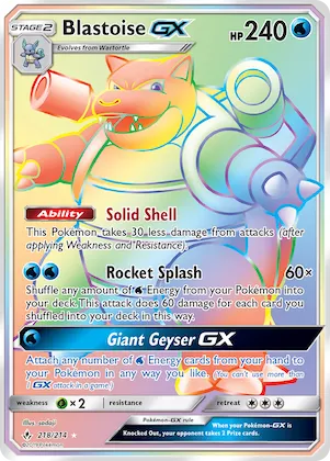 Blastoise-GX #218 – Unbroken Bonds
