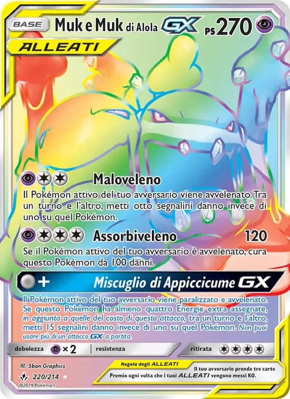 Muk e Muk di Alola GX 220 – Legami Inossidabili