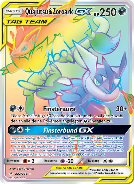 Quajutsu & Zoroark GX 222 – Kräfte im Einklang