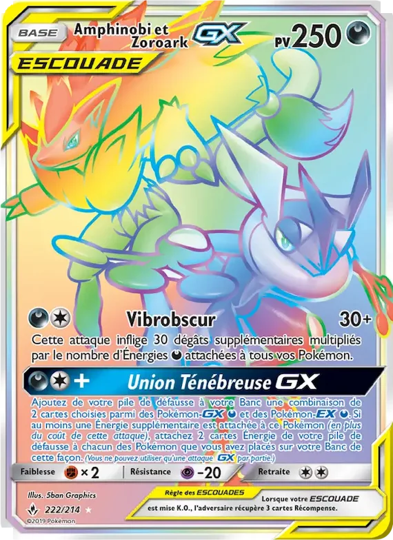 Amphinobi et Zoroark GX 222 – Alliance Infaillible