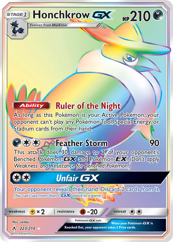 Honchkrow-GX #223 – Unbroken Bonds