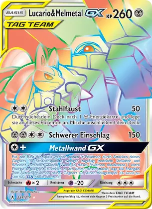 Lucario & Melmetal GX 224 – Kräfte im Einklang