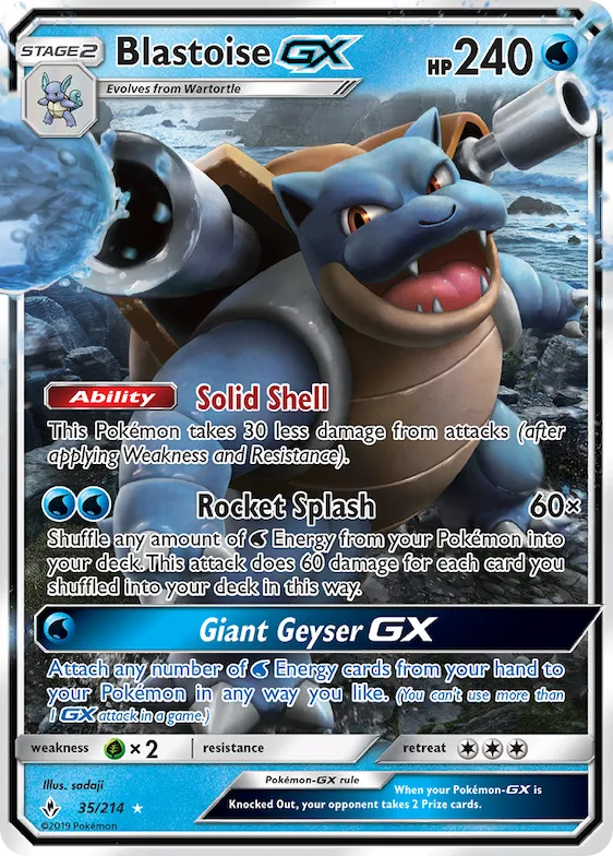 Blastoise-GX #35 – Unbroken Bonds