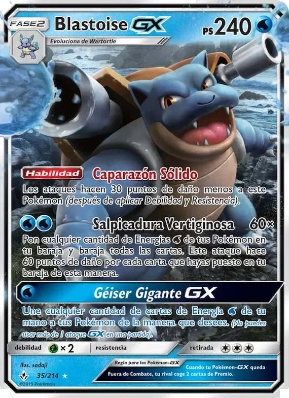 Blastoise GX 35 – Vínculos Indestructibles