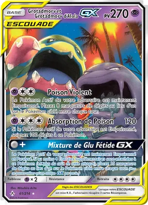 Grotadmorv et Grotadmorv d’Alola GX n° 61 – Alliance Infaillible