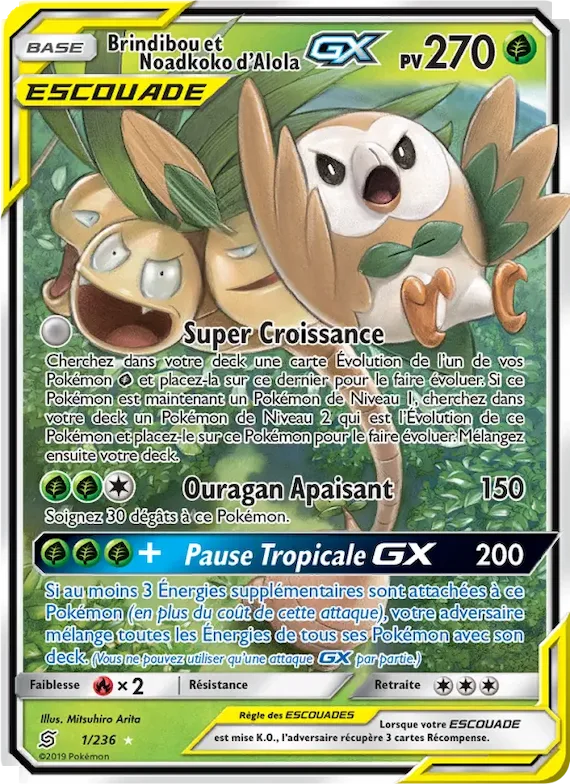 Brindibou et Noadkoko d’Alola GX 1 – Harmonie des Esprits