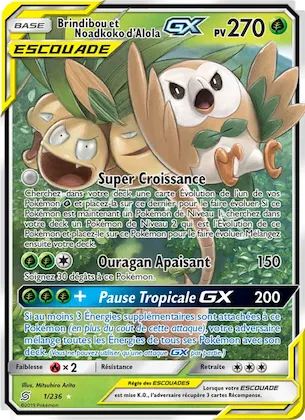 Brindibou et Noadkoko d’Alola GX n° 1 – Harmonie des Esprits