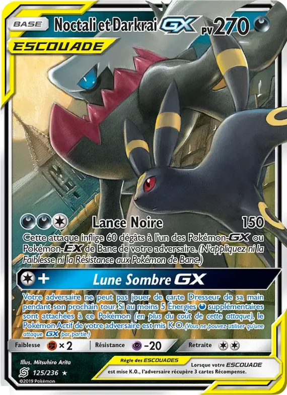 Noctali et Darkrai GX 125 – Harmonie des Esprits