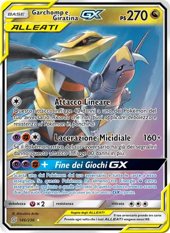 Garchomp e Giratina GX 146 – Sintonia Mentale
