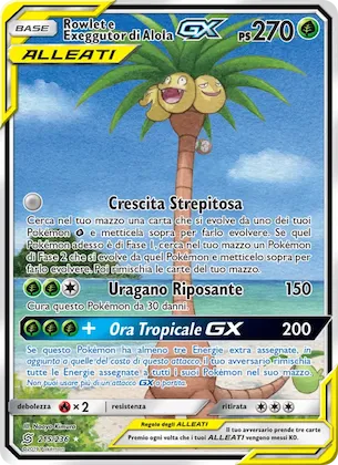 Rowlet e Exeggutor di Alola GX 215 – Sintonia Mentale