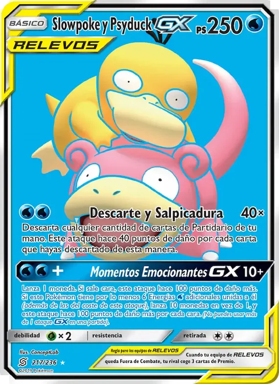 Slowpoke y Psyduck GX 217 – Mentes Unidas
