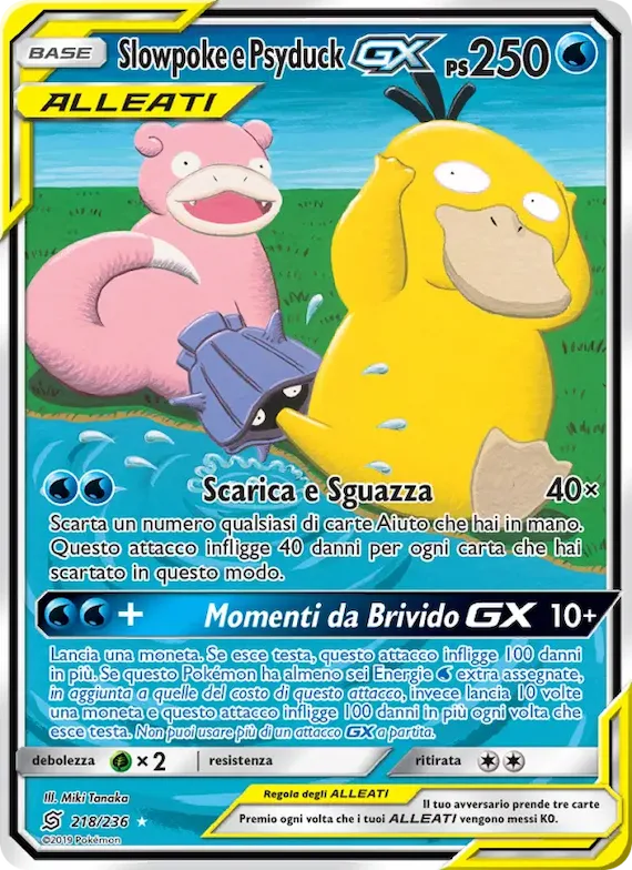 Slowpoke e Psyduck GX 218 – Sintonia Mentale