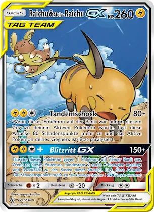 Raichu & Alola-Raichu GX Nr. 221 – Bund der Gleichgesinnten