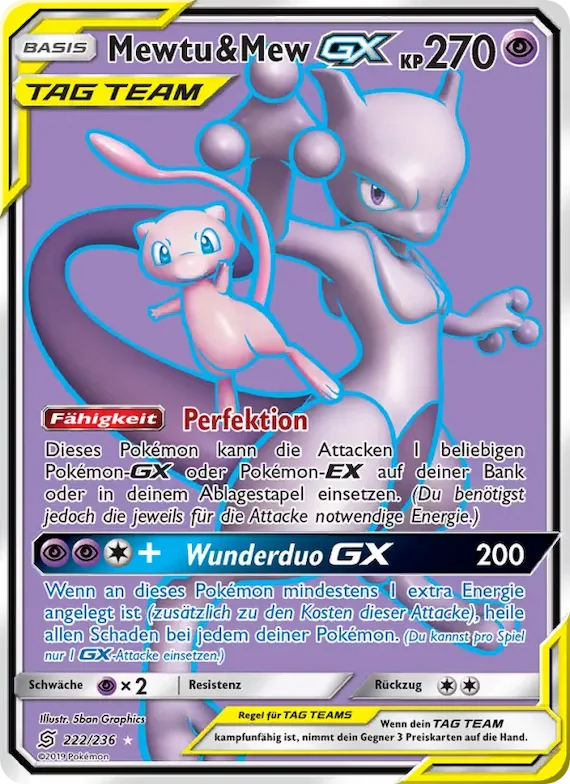 Mewtu & Mew GX 222 – Bund der Gleichgesinnten