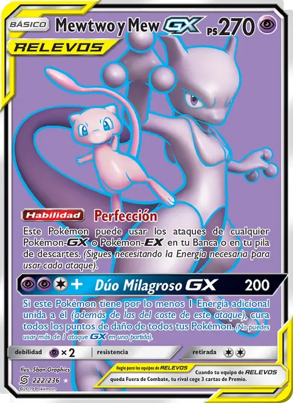 Mewtwo y Mew GX 222 – Mentes Unidas