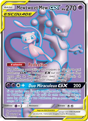 Mewtwo et Mew GX 222 – Harmonie des Esprits