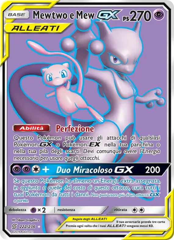 Mewtwo e Mew GX 222 – Sintonia Mentale