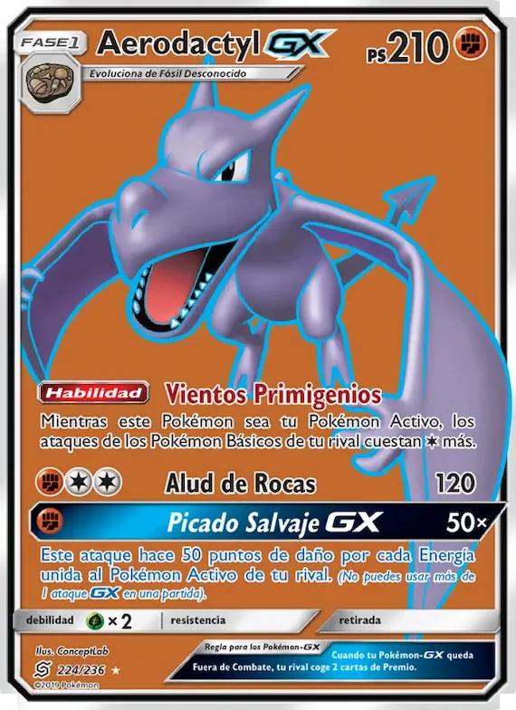 Aerodactyl GX 224 – Mentes Unidas