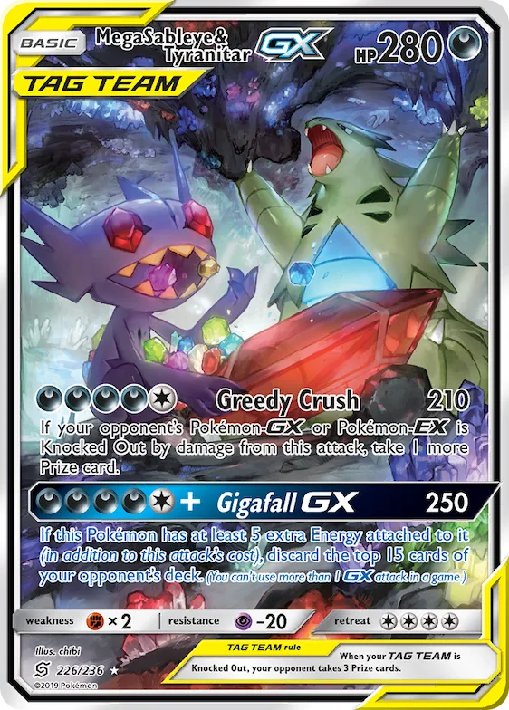 Mega Sableye & Tyranitar-GX #226 – Unified Minds