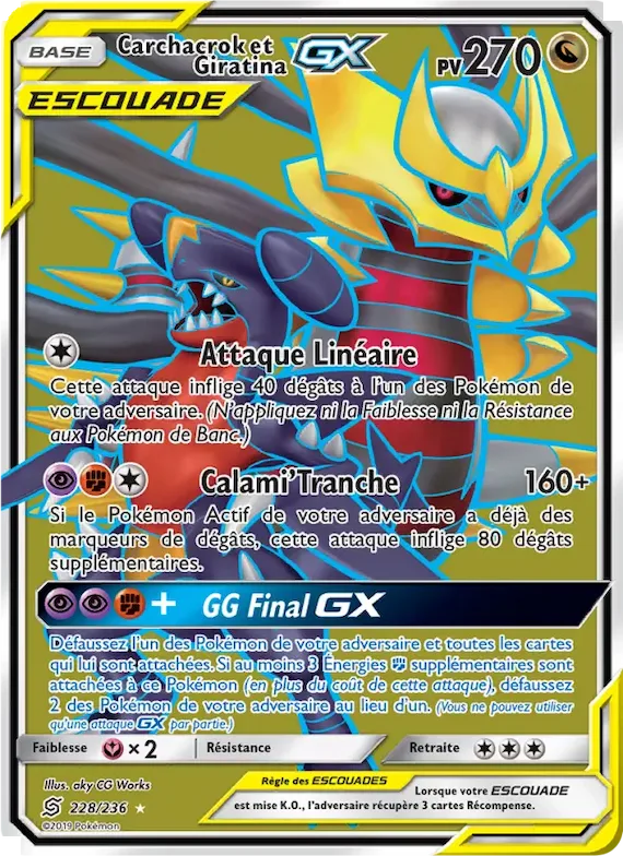 Carchacrok et Giratina GX 228 – Harmonie des Esprits