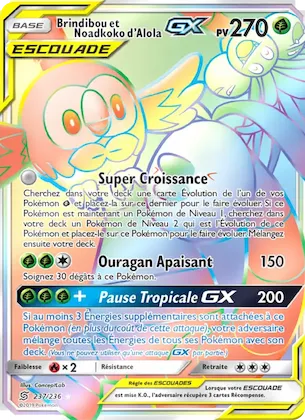 Brindibou et Noadkoko d’Alola GX n° 237 – Harmonie des Esprits