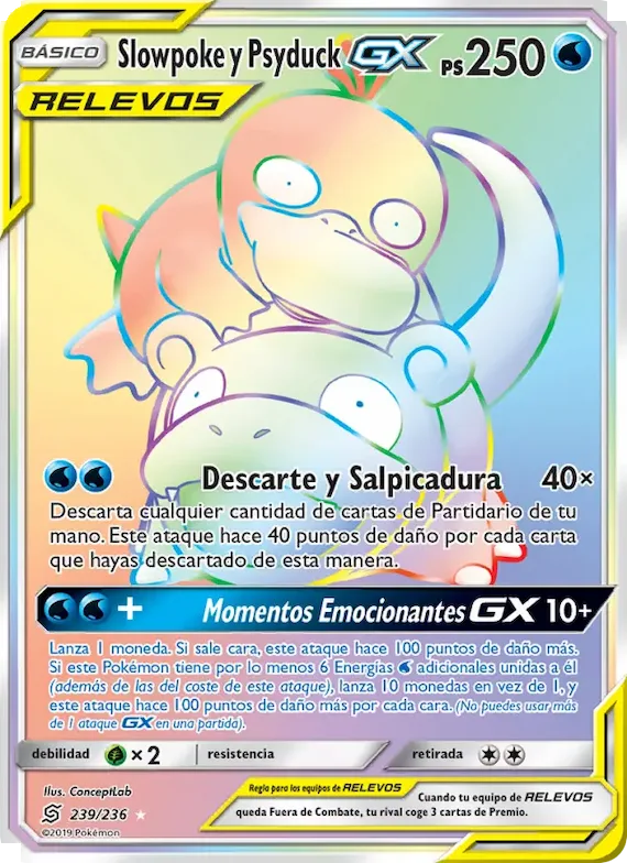 Slowpoke y Psyduck GX 239 – Mentes Unidas