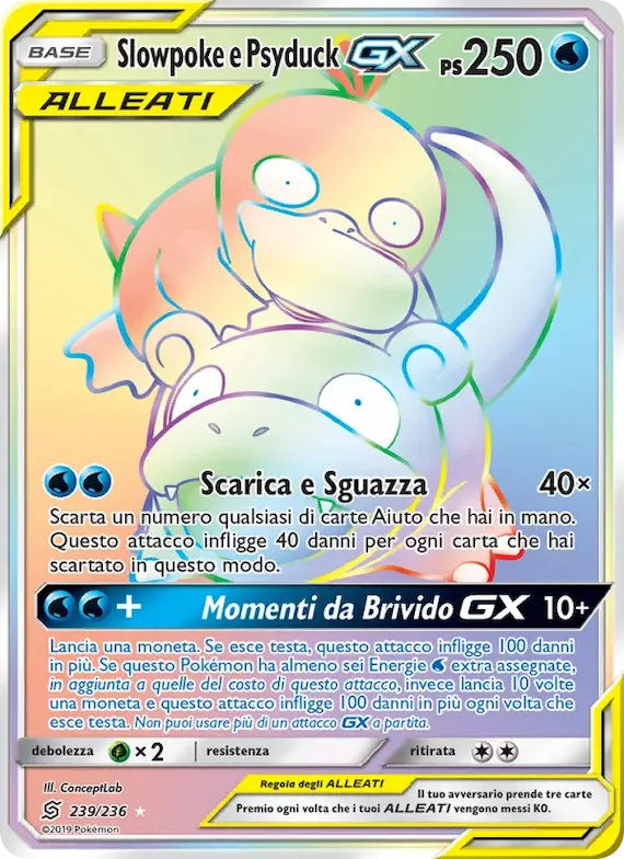 Slowpoke e Psyduck GX 239 – Sintonia Mentale