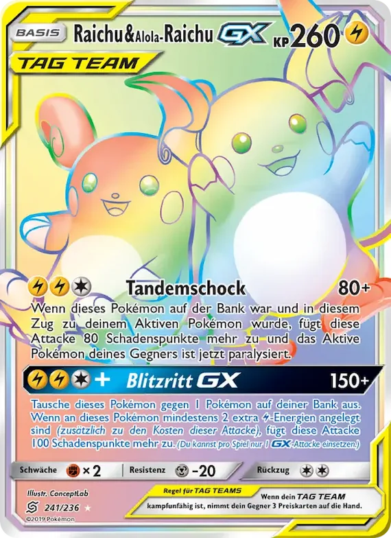 Raichu & Alola-Raichu GX 241 – Bund der Gleichgesinnten