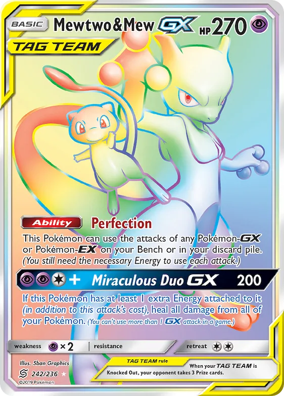 Mewtwo & Mew-GX #242 – Unified Minds
