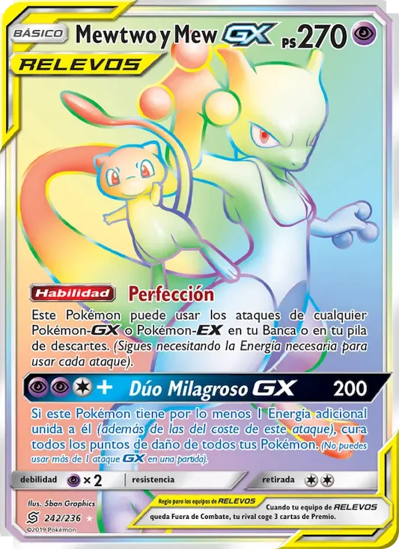 Mewtwo y Mew GX 242 – Mentes Unidas