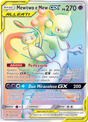 Mewtwo e Mew GX 242 – Sintonia Mentale