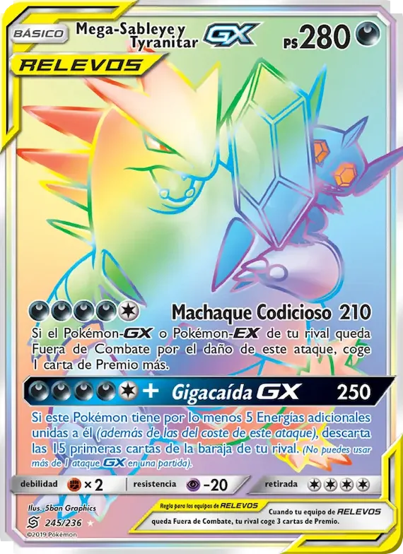 Mega-Sableye y Tyranitar GX 245 – Mentes Unidas