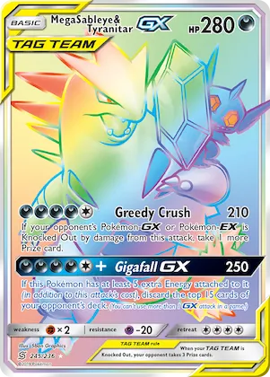Mega Sableye & Tyranitar-GX #245 – Unified Minds