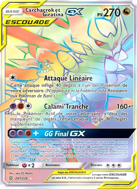 Carchacrok et Giratina GX 247 – Harmonie des Esprits