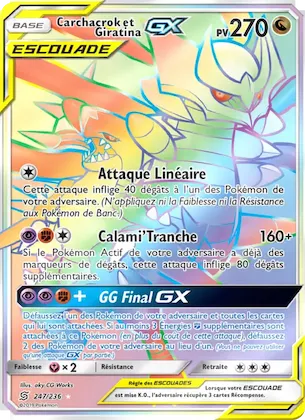 Carchacrok et Giratina GX n° 247 – Harmonie des Esprits