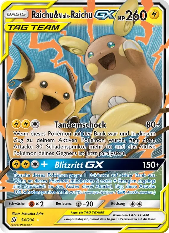 Raichu & Alola-Raichu GX 54 – Bund der Gleichgesinnten
