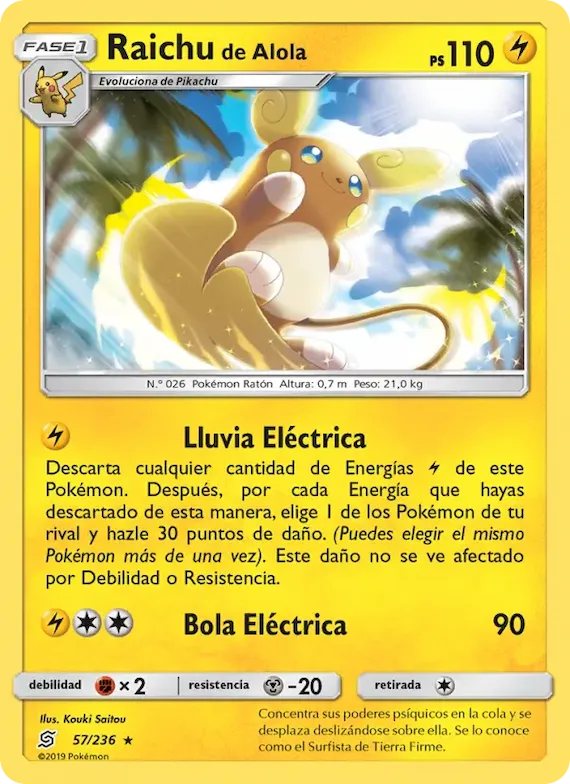 Raichu de Alola 57 – Mentes Unidas