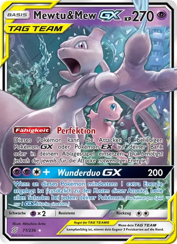 Mewtu & Mew GX 71 – Bund der Gleichgesinnten