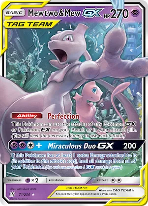 Mewtwo e Mew GX 71 – Sintonia Mental