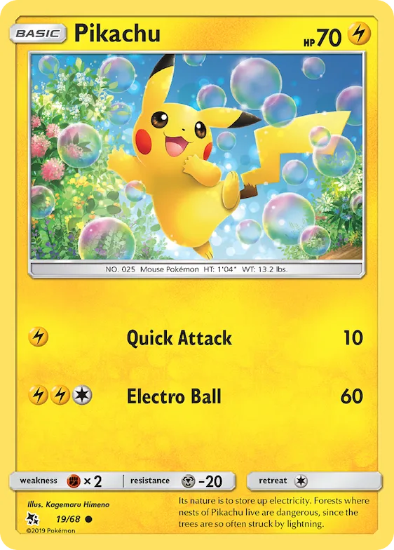 Pikachu #19 – Hidden Fates