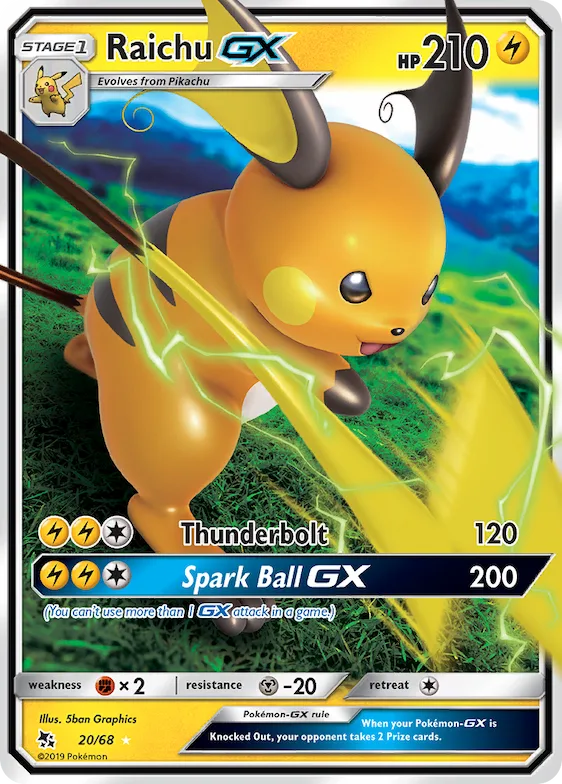 Raichu-GX #20 – Hidden Fates