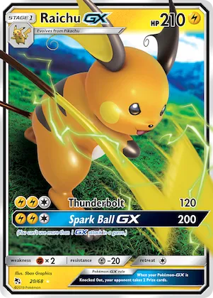Raichu-GX #20 – Hidden Fates