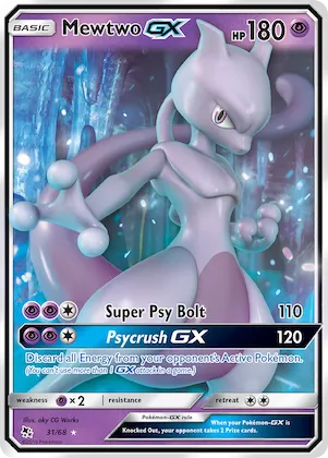 Mewtwo-GX 31 – Destinées Occultes