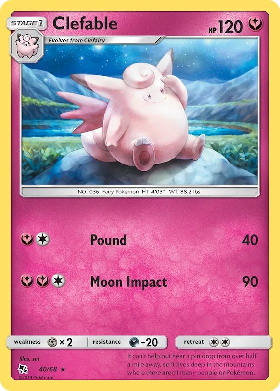 Clefable #40 – Hidden Fates