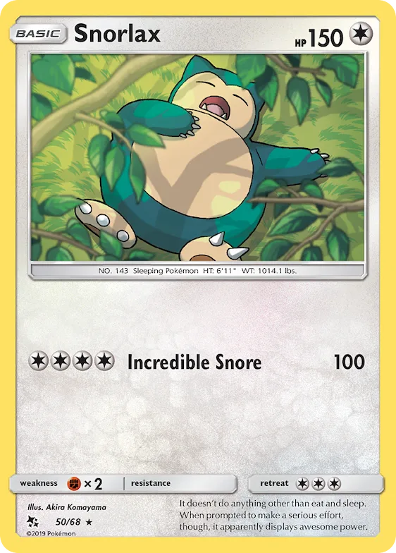 Snorlax #50 – Hidden Fates