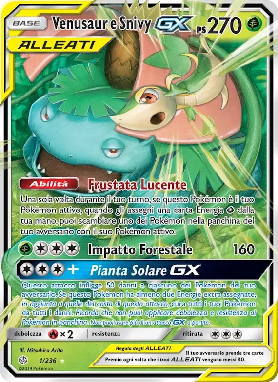 Venusaur e Snivy GX 1 – Eclissi Cosmica
