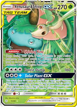 Venusaur & Snivy-GX #1 – SM - Cosmic Eclipse