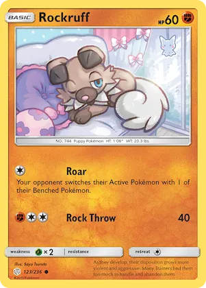 Rockruff #123 – SM - Cosmic Eclipse