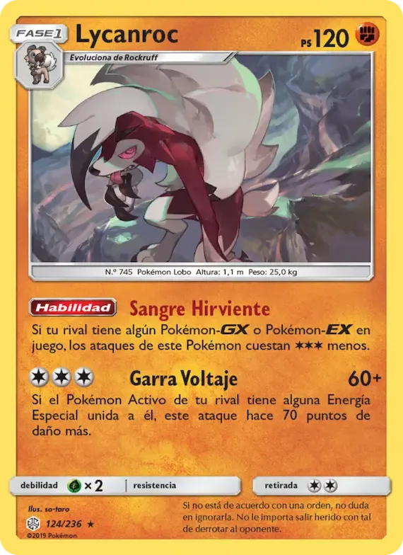 Lycanroc 124 – Eclipse Cósmico