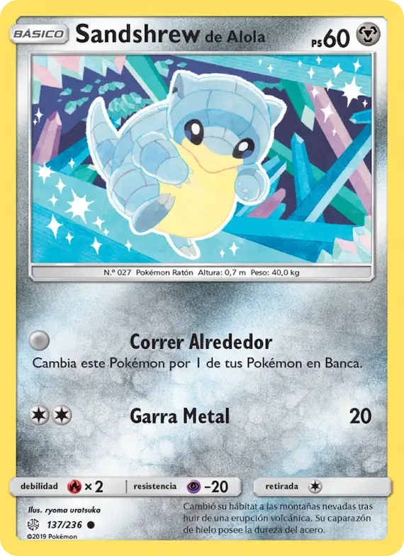 Sandshrew de Alola 137 – Eclipse Cósmico